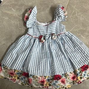 12M floral baby girl dress
